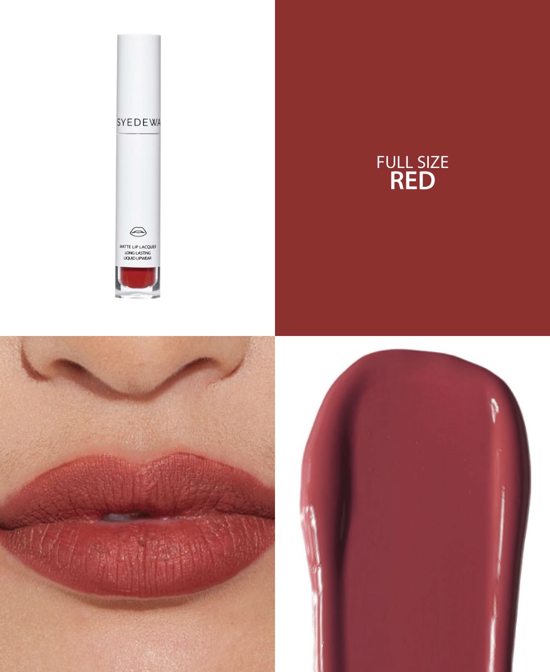 [5ML] Matte Lip Lacquer: Red
