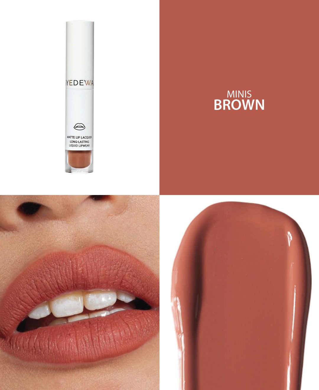 [2ML] Matte Lip Lacquer: Brown