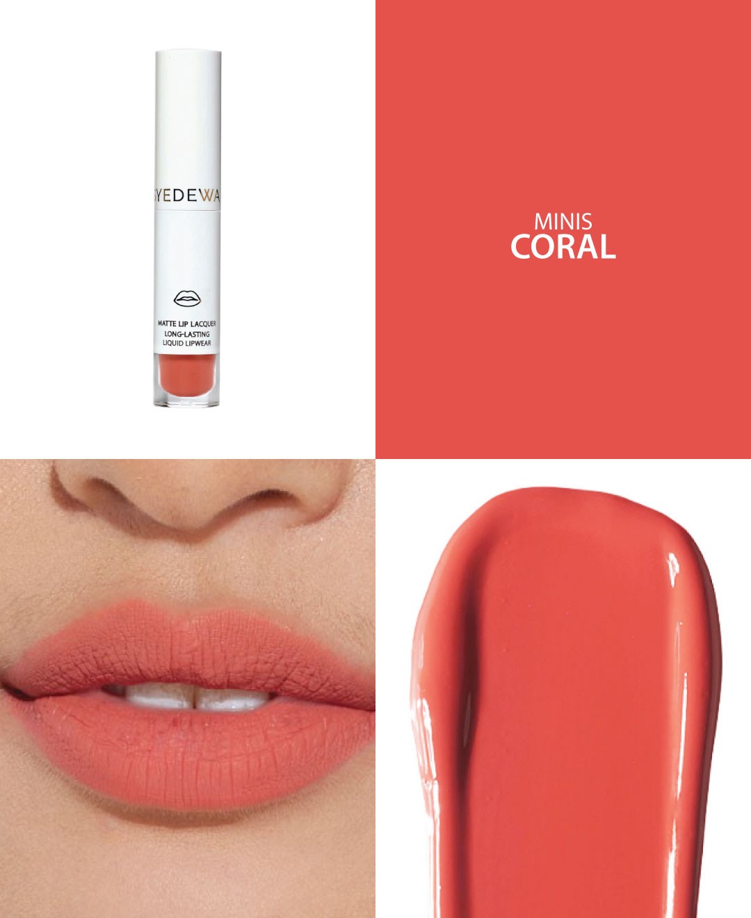 [2ML] Matte Lip Lacquer: Coral